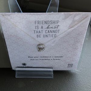 Dogeared sterling silver Friendship necklace NWT